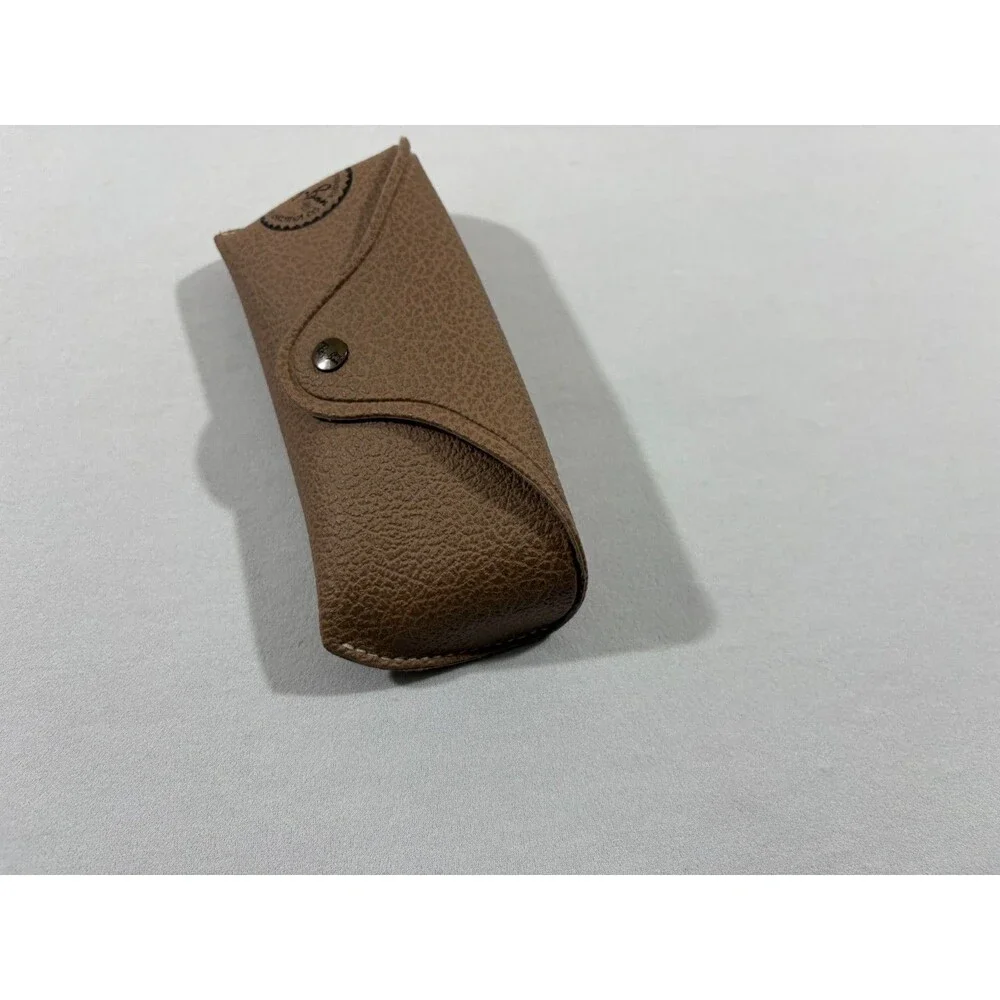Ray Ban Eyeglasses Brown Tan Sunglasses Carry Case Protective Pleather Grain